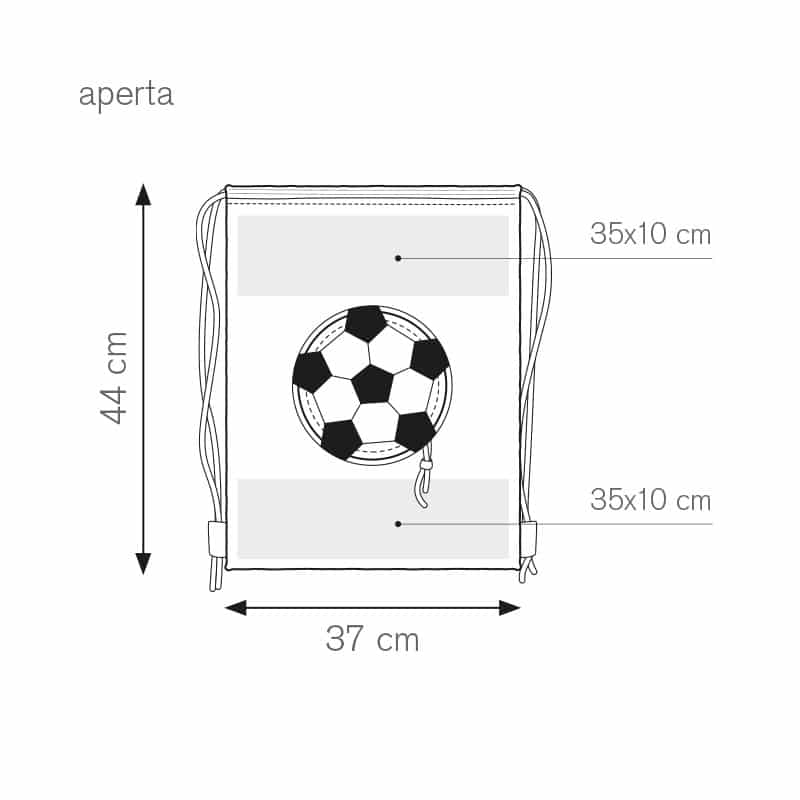 Goal sacca zaino bicolore nylon 190t personalizzati - pg279 specifiche