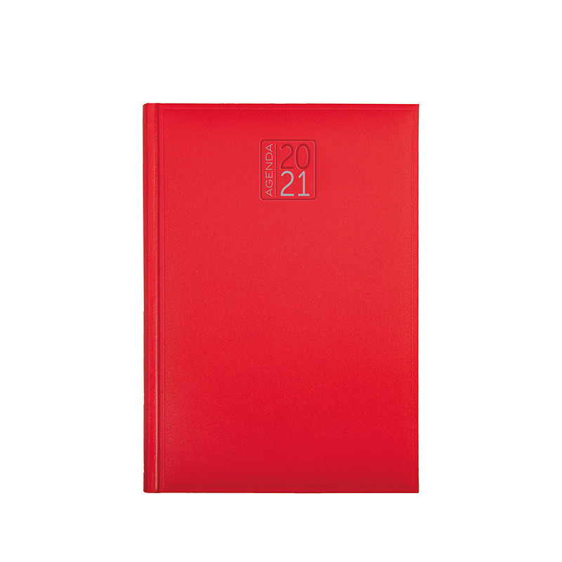 PB520 - Agenda giornaliera 320 pagine s/d/a F.to cm 12x17 ca (chiuso) Rosso PB520RO