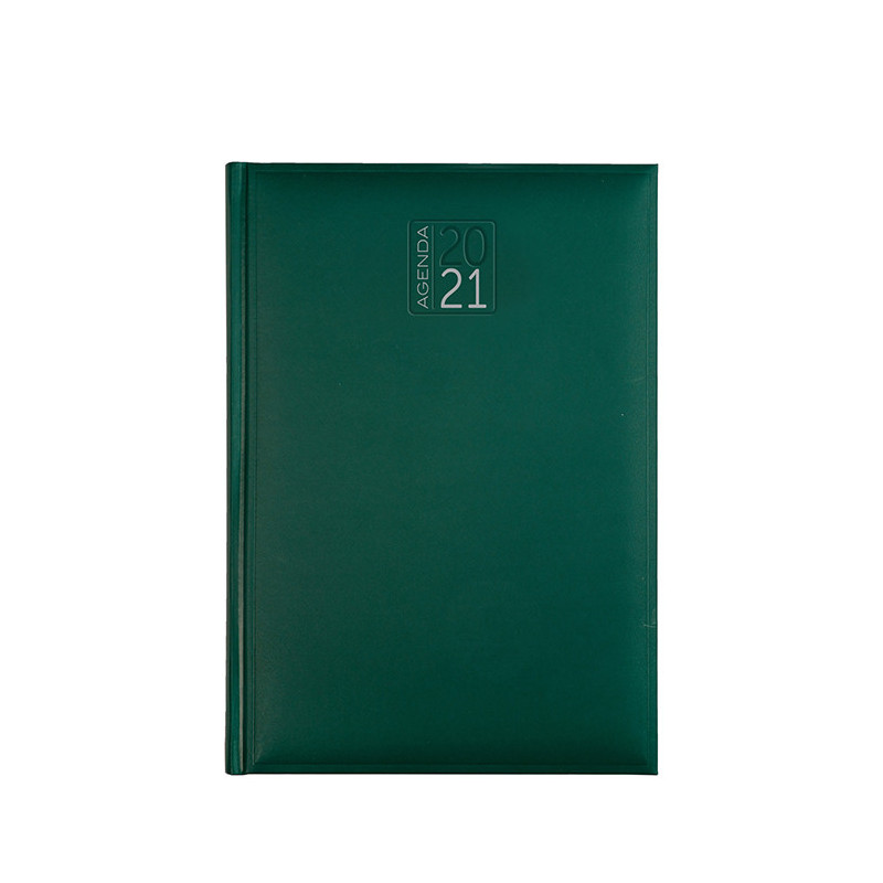 PB520 - Agenda giornaliera 320 pagine s/d/a F.to cm 12x17 ca (chiuso) Verde PB520VE