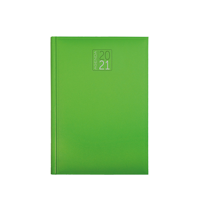 PB512 - Agenda giornaliera 324 pagine s/d/a F.to cm 17x24 ca (chiuso) Verde Lime PB512VL