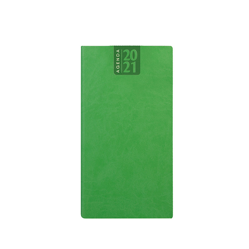 PB350 - Agenda settimanale 136 pagine F.to cm 8x15 ca (chiuso) Verde Lime PB350VL