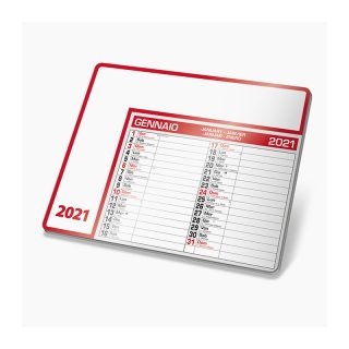 PA782 - Tappetino mouse calendario Rosso PA782RO
