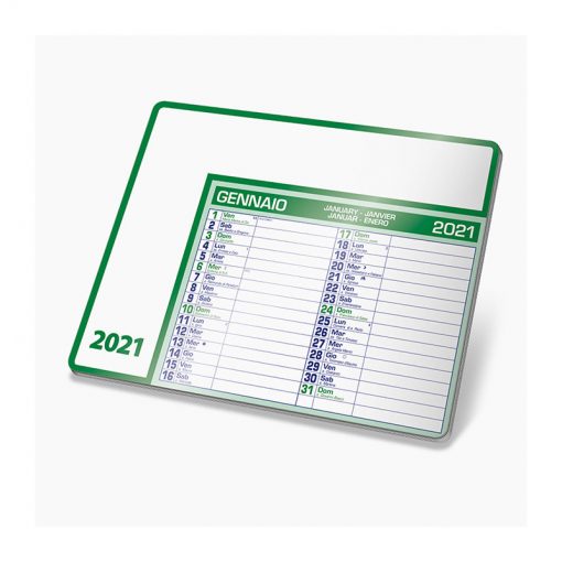 PA782 - Tappetino mouse calendario Verde PA782VE
