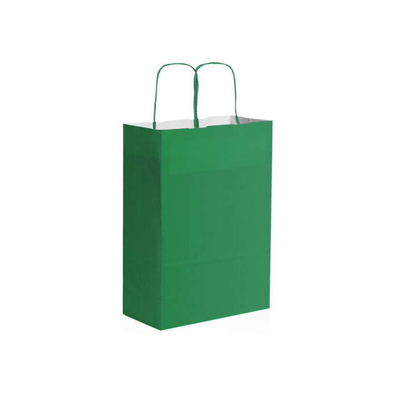 PG035 - Shopper con soffietto Verde PG035VE