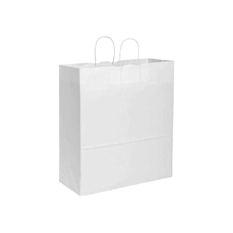 PG038 - Shopper con soffietto Bianco PG038BI