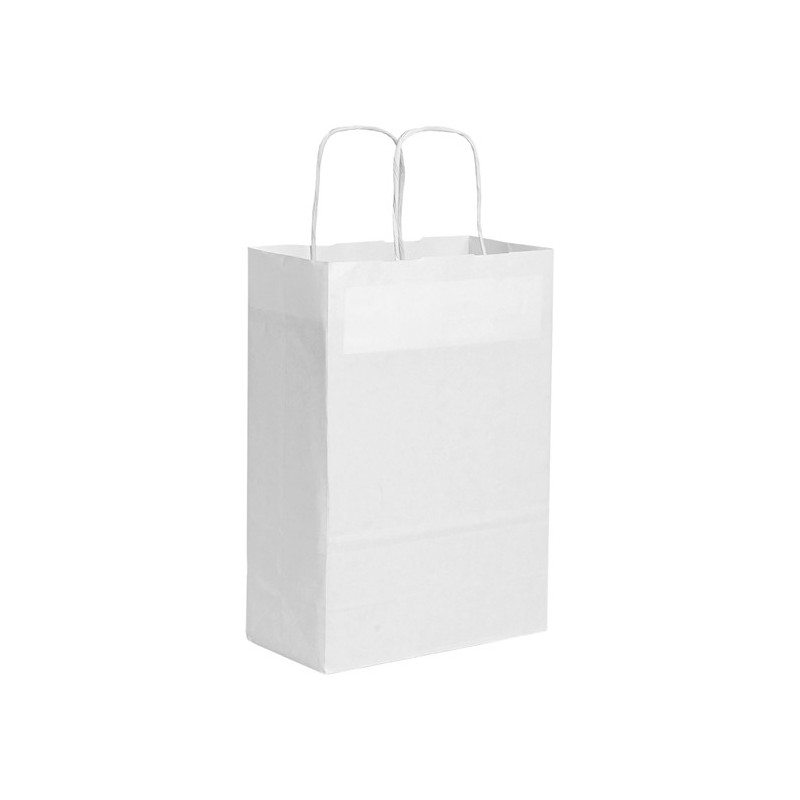 PG039 - Shopper con soffietto Bianco PG039BI