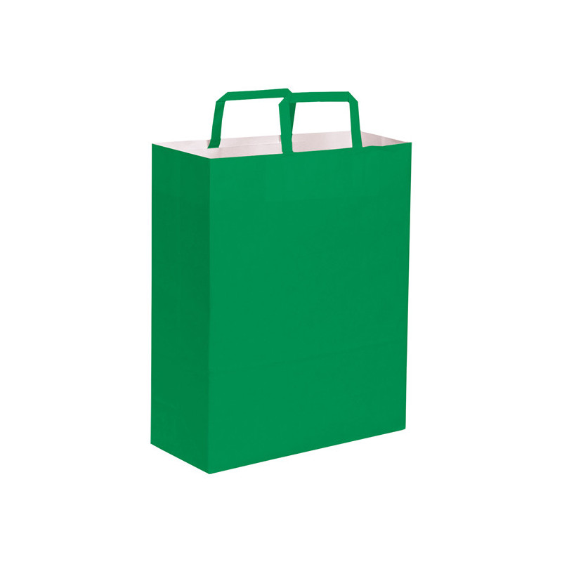 PG063 - Shopper con soffietto Verde PG063WVE