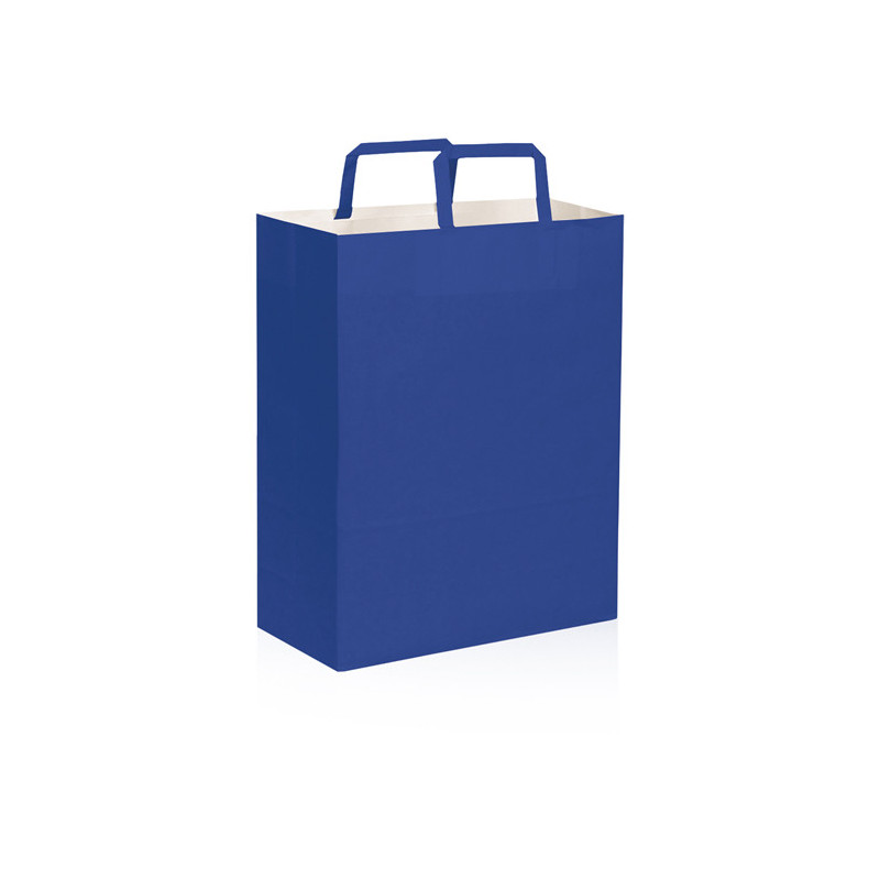 PG064 - Shopper con soffietto Blu PG064BL